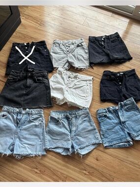Denim Shorts Collection Size 0, 22, 23